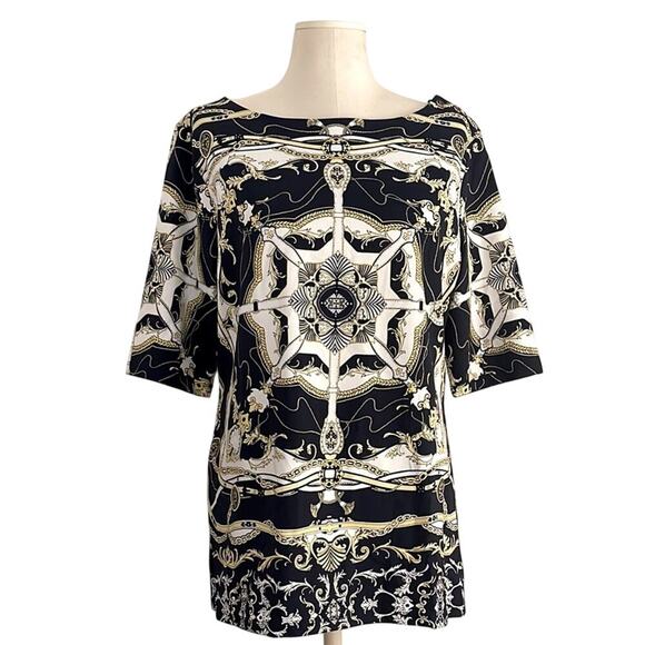 NWT Charter Brand Club Black Gold Chaim Print | Size XL - Picture 1 of 9